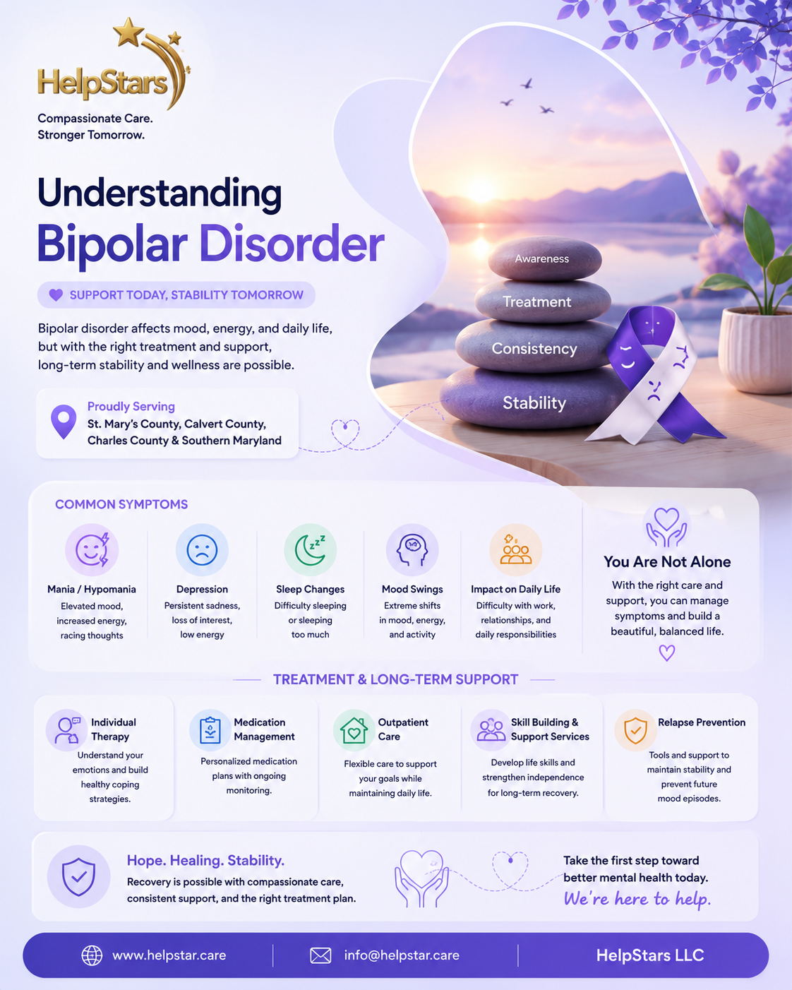 Understanding Bipolar Disorder: Symptoms, Treatment, and Long-Term Support in Southern Maryland