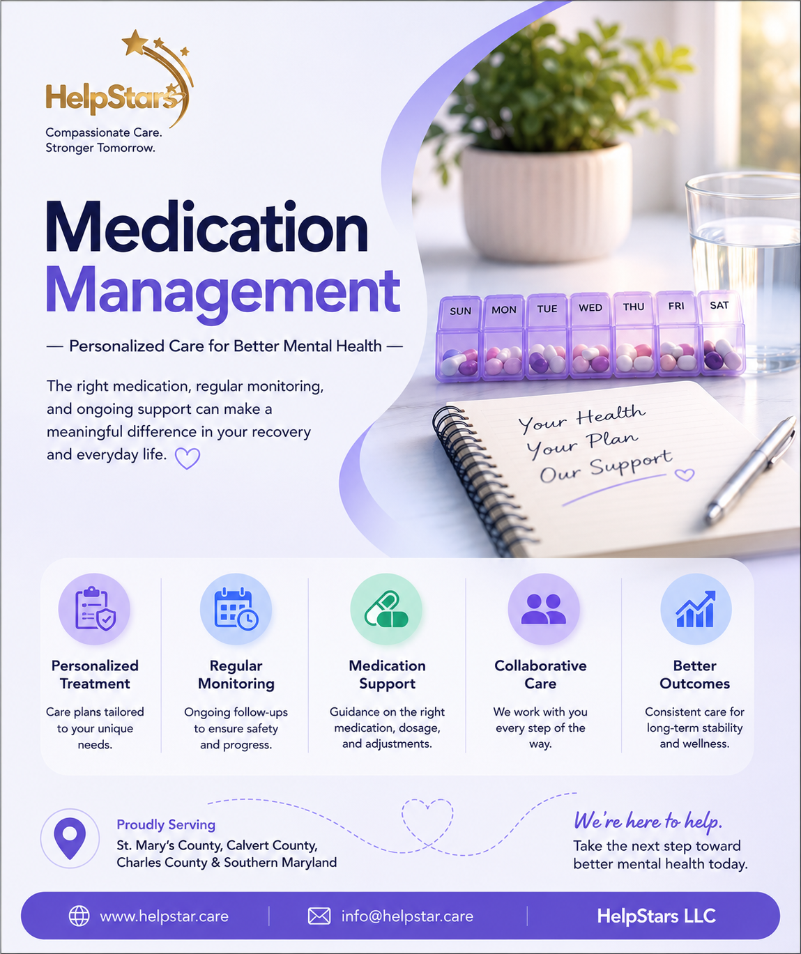 Medication Management for Mental Health in St. Mary's County, Maryland: Why Consistent Care Leads to Better Outcomes